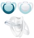 Nuk Sutter - Genius - 2 Pak - Turquoise/White Nuk Sutter - Genius - 2 Pak - Turquoise/White