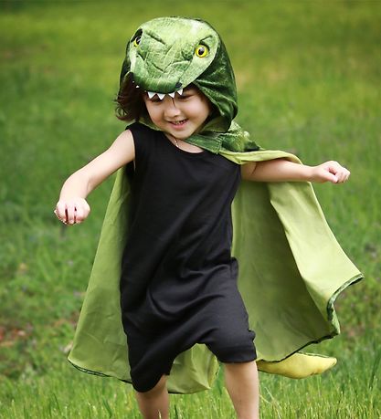Great Pretenders Búningur - T-Rex Skikkju - Grænt