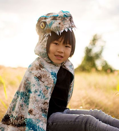 Great Pretenders Udklædning - Raptor Kappe - Blå/Grå