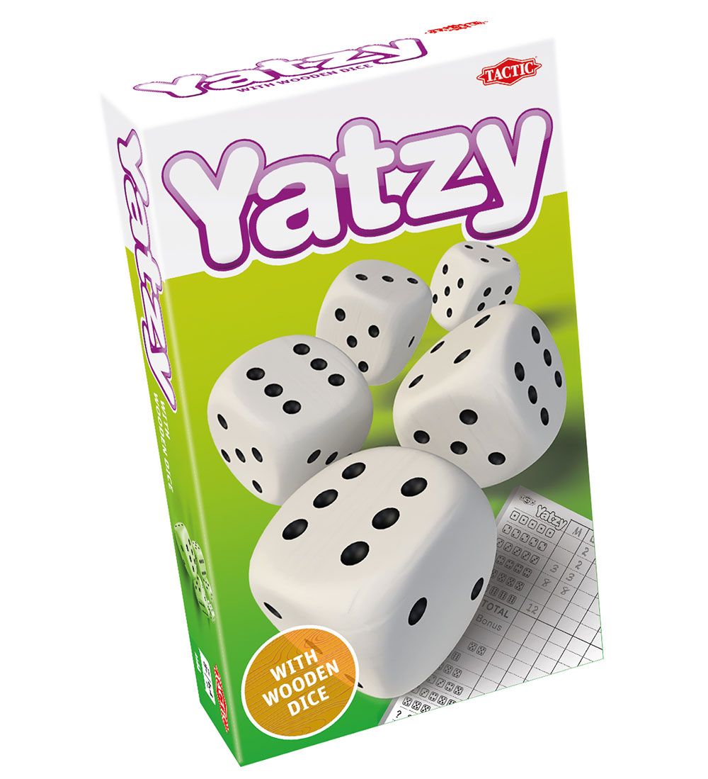 TACTIC Spiele - Yatzy m. Holzwürfel - TACTIC - One Size - Spiele