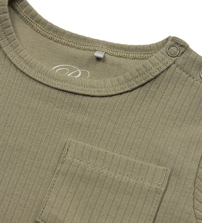 Petit by Sofie Schnoor Body k/æ - Rib - Dusty Green