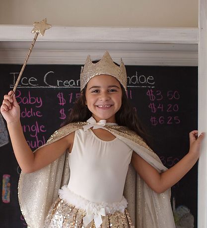 Great Pretenders Udklædning - Prinsessekrone - Gracious Gold