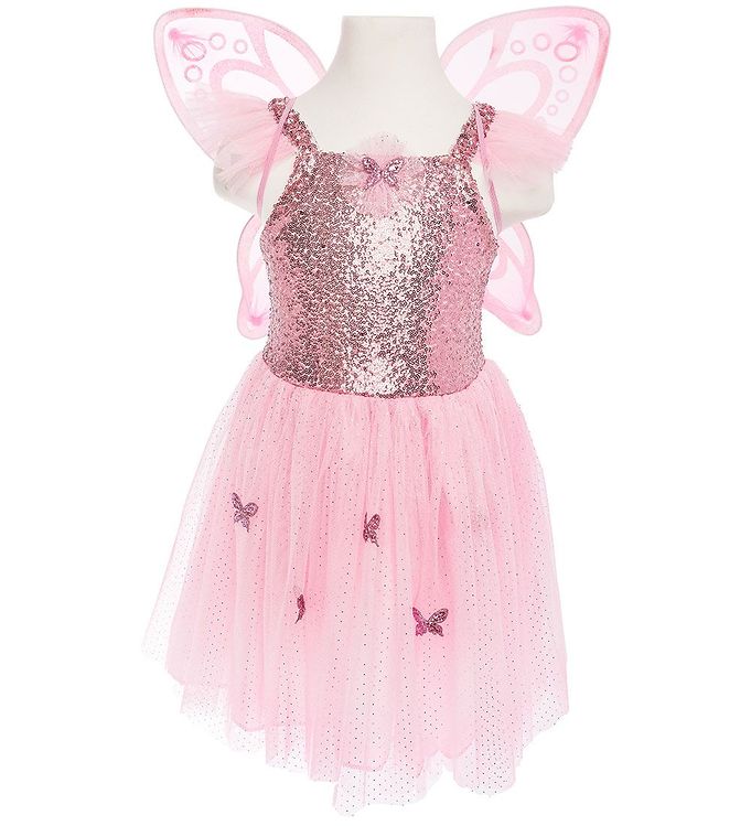 Great Pretenders Udklædning - Sommerfugl Kjole/Vinger - Pink