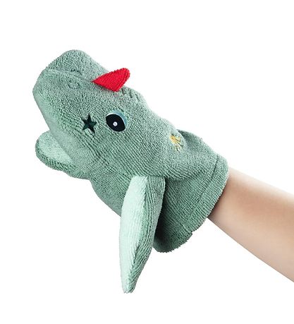 Lilliputiens Badehandske -2-Pak - Joe - Grøn Lilliputiens Badehandske -2-Pak - Joe - Grøn