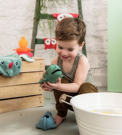 Lilliputiens Badehandske -2-Pak - Joe - Grøn Lilliputiens Badehandske -2-Pak - Joe - Grøn