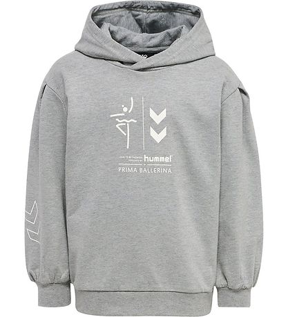 Hummel Hættetrøje - HmlPrima Bee - Gråmeleret