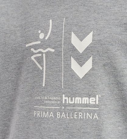 Hummel Hættetrøje - HmlPrima Bee - Gråmeleret