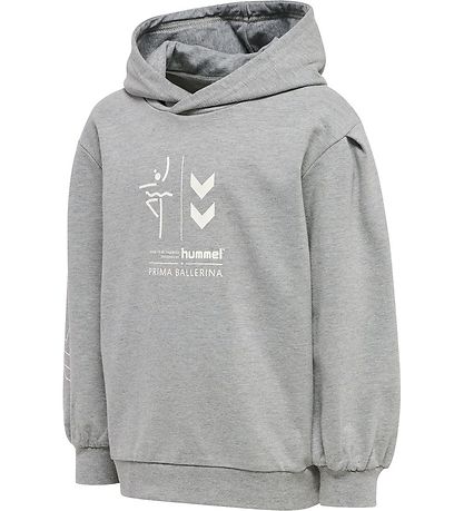 Hummel Hættetrøje - HmlPrima Bee - Gråmeleret Hummel Hættetrøje - HmlPrima Bee - Gråmeleret