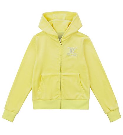 Juicy Couture Cardigan - Velour - Yellow Pear Juicy Couture Cardigan - Velour - Yellow Pear