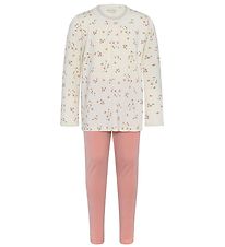 Minymo Nattøj - Bambus - Veiled Rose Flower/Misty Rose