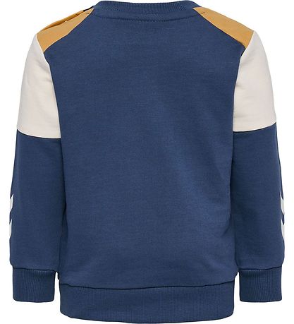 Hummel Sweatshirt - HmlHappy Now - Ochre/Sargasso Sea Hummel Sweatshirt - HmlHappy Now - Ochre/Sargasso Sea