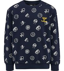 Hummel Sweatshirt - hmlBIOLOGY - Black Iris