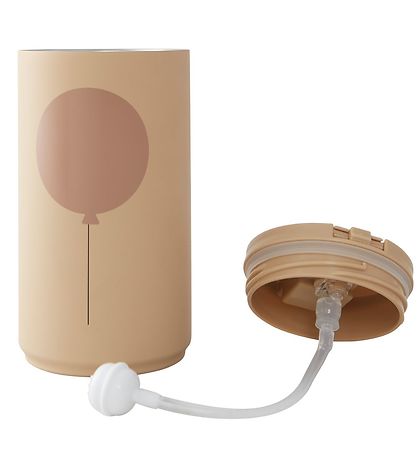 Design Letters Termokop m. Sugerør - 350ml - Beige