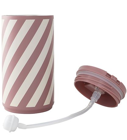 Design Letters Termokop m. Sugerør - 350ml - Stripe