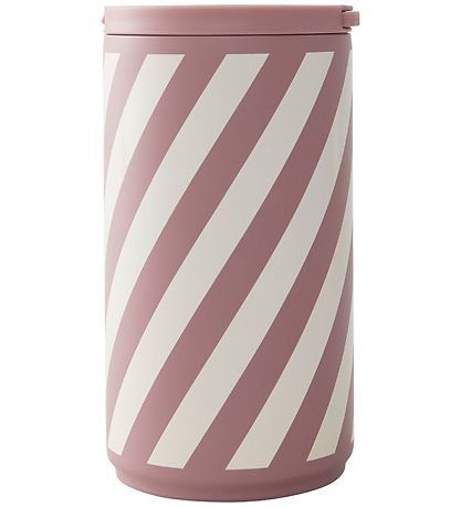 Design Letters Termokop m. Sugerør - 350ml - Stripe Design Letters Termokop m. Sugerør - 350ml - Stripe