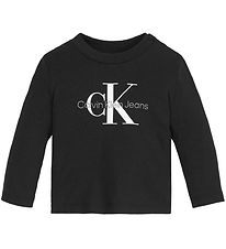 Calvin Klein Bluse - Monogram - Ck Black Calvin Klein Bluse - Monogram - Ck Black