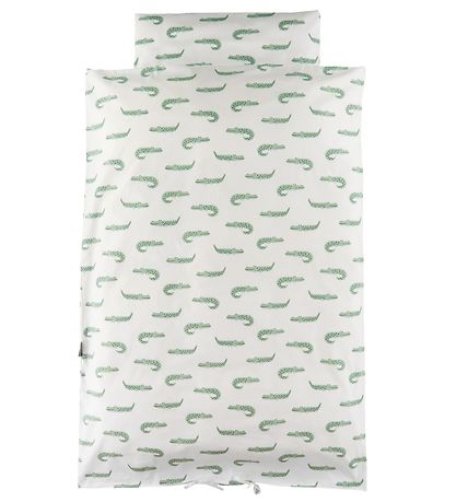 Nørgaard Madsens Bedding - Baby - White w. Crocodile