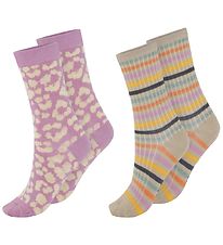 Molo Strømper - 2-pak - Noml - Purple Jaguar Molo Strømper - 2-pak - Noml - Purple Jaguar