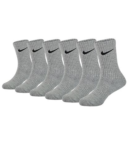 Nike Strømper - Performance Basic - 6-Pak -  Dark Grey Heather