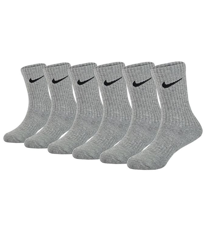 Nike Strømper - Performance Basic - 6-Pak - Dark Grey Heather