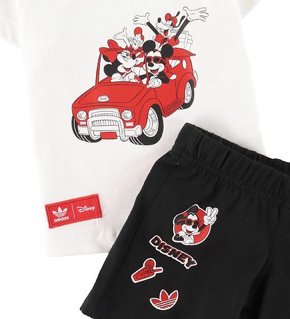 adidas Originals Sæt - T-Shirt/Shorts - White adidas Originals Sæt - T-Shirt/Shorts - White