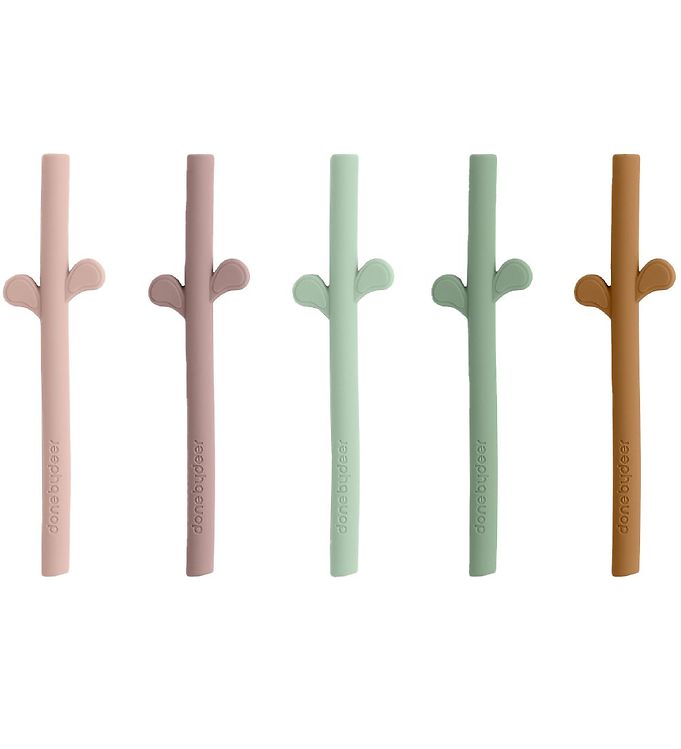 Done by Deer Sugerør - 5-pak - Peekaboo - Powder Mix