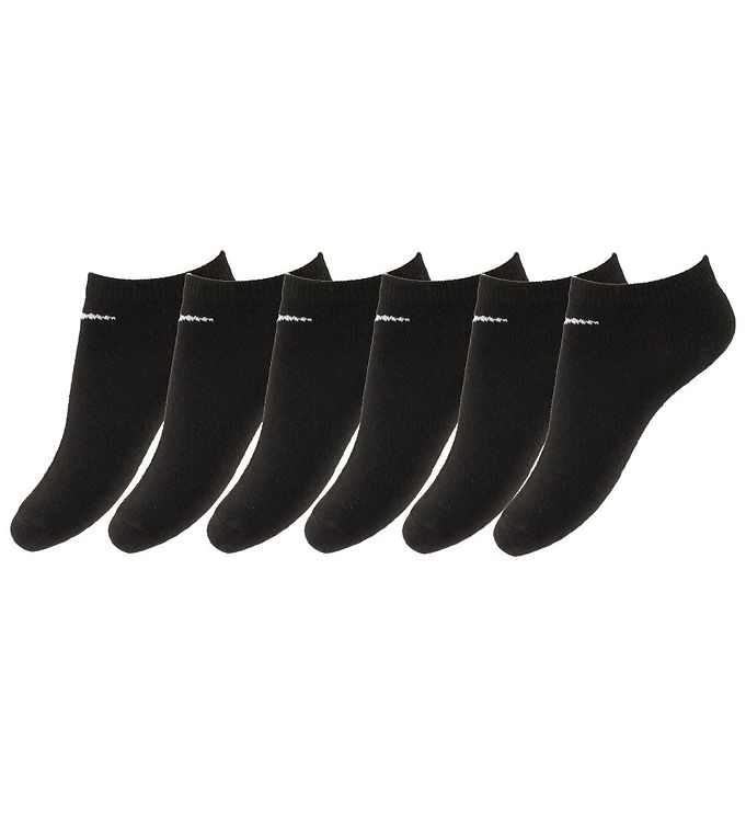 Nike Strømper - No Show - 6-Pak - Sort
