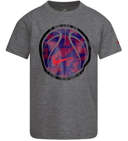 Nike T-shirt - Geometrics Ball - Carbon Heather Nike T-shirt - Geometrics Ball - Carbon Heather
