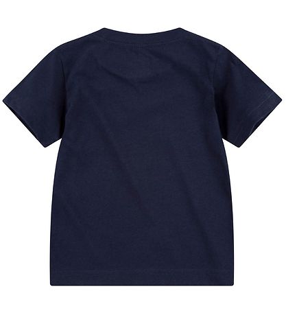 Nike T-Shirt - Swoosh - Obsidiaan/universiteit rood