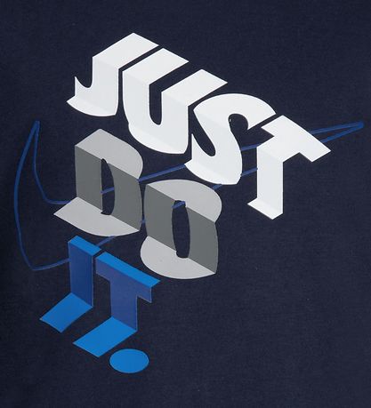 Nike T-shirt - Block - Midnight Navy Nike T-shirt - Block - Midnight Navy