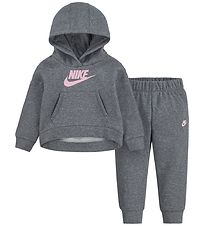 Nike Sweatsæt - Hættetrøje/Sweatpants - Carbon Heather Nike Sweatsæt - Hættetrøje/Sweatpants - Carbon Heather