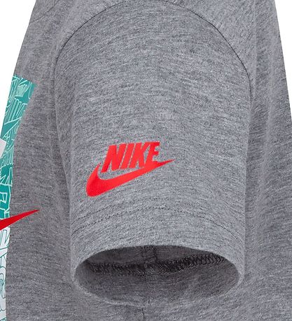 Nike T-shirt - Practice Makes Futura - Carbon Heather Nike T-shirt - Practice Makes Futura - Carbon Heather