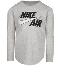 Nike Bluse - Air - Mesh - Grey Heather Nike Bluse - Air - Mesh - Grey Heather