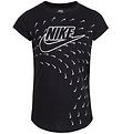 Nike T-shirt - Futura Swoosh Glide - Sort Nike T-shirt - Futura Swoosh Glide - Sort