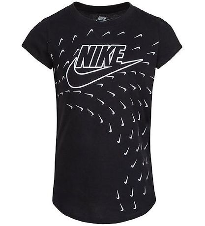 Nike T-shirt - Futura Swoosh Glide - Sort