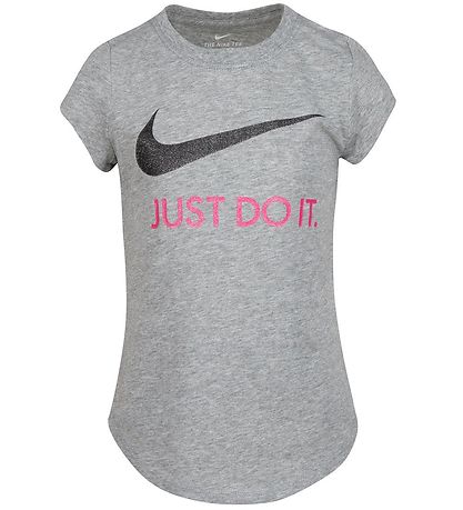 Nike T-shirt - Swoosh - Grey Heather Nike T-shirt - Swoosh - Grey Heather