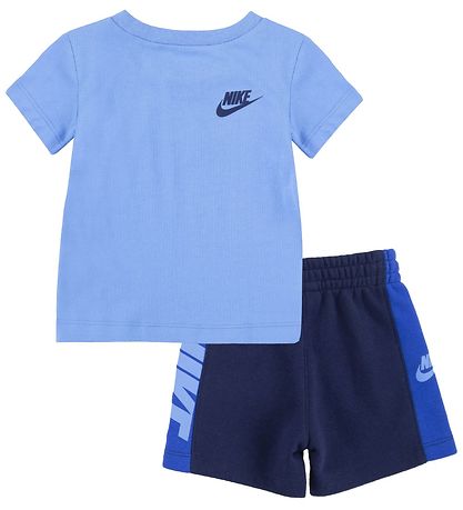 Nike Shortssæt - T-shirt/Shorts - Amplify - Midnight Navy