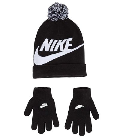 Nike Hue/Handsker - Strik - Swoosh - Sort Nike Hue/Handsker - Strik - Swoosh - Sort