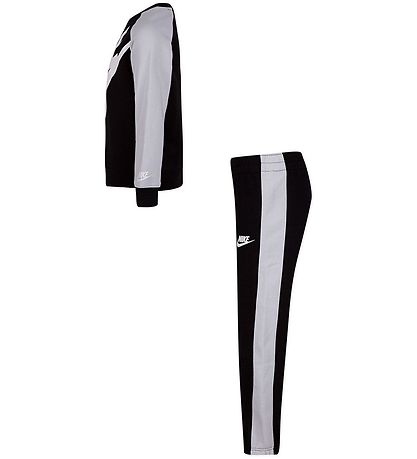 Nike Sweatsæt - Oversized Futura - Sort/Hvid