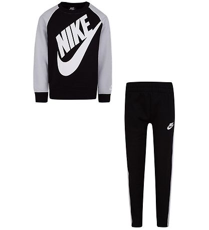 Nike Sweatsæt - Oversized Futura - Sort/Hvid