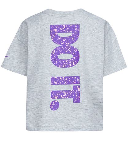 Nike T-shirt - Just Do It - Grey Heather Nike T-shirt - Just Do It - Grey Heather