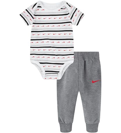 Nike Sweatpants/Body k/æ - Swoosh Stripe - Carbon Heather