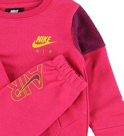 Nike Sweatsæt - Air - Pink Rush