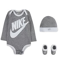 Nike Gaveæske - Body l/æ/Hue/Strømper - Futura - Grey Heather Nike Gaveæske - Body l/æ/Hue/Strømper - Futura - Grey Heather