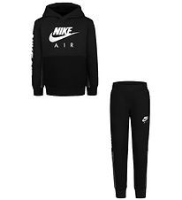 Nike Sweatsæt - Hættetrøje/Sweatpants - Air - Sort Nike Sweatsæt - Hættetrøje/Sweatpants - Air - Sort