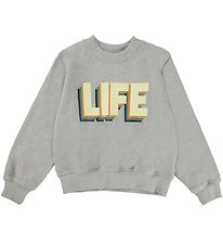 Molo Sweatshirt - Marge - Greymelange Life Molo Sweatshirt - Marge - Greymelange Life