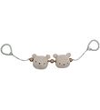 Smallstuff Pram Chain Chain - Bear - Sandy/Grey