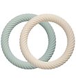 A Little Lovely Company Teether - 2-Pack - Classic - Sage/Cream