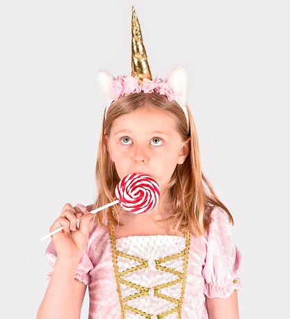 Den Goda Fen Udklædning - Hårbøjle - Enhjørning - Hvid/Guld Den Goda Fen Udklædning - Hårbøjle - Enhjørning - Hvid/Guld