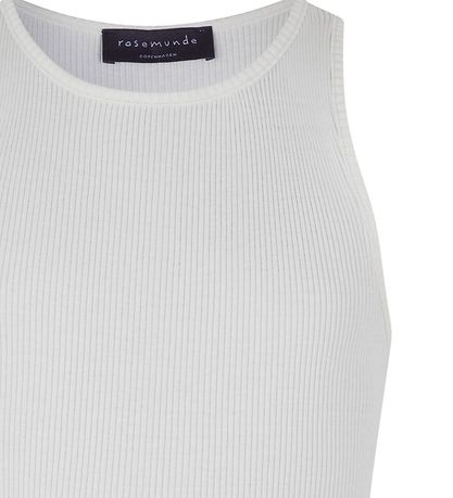 Rosemunde Tanktop - Silke/Bomuld - New White